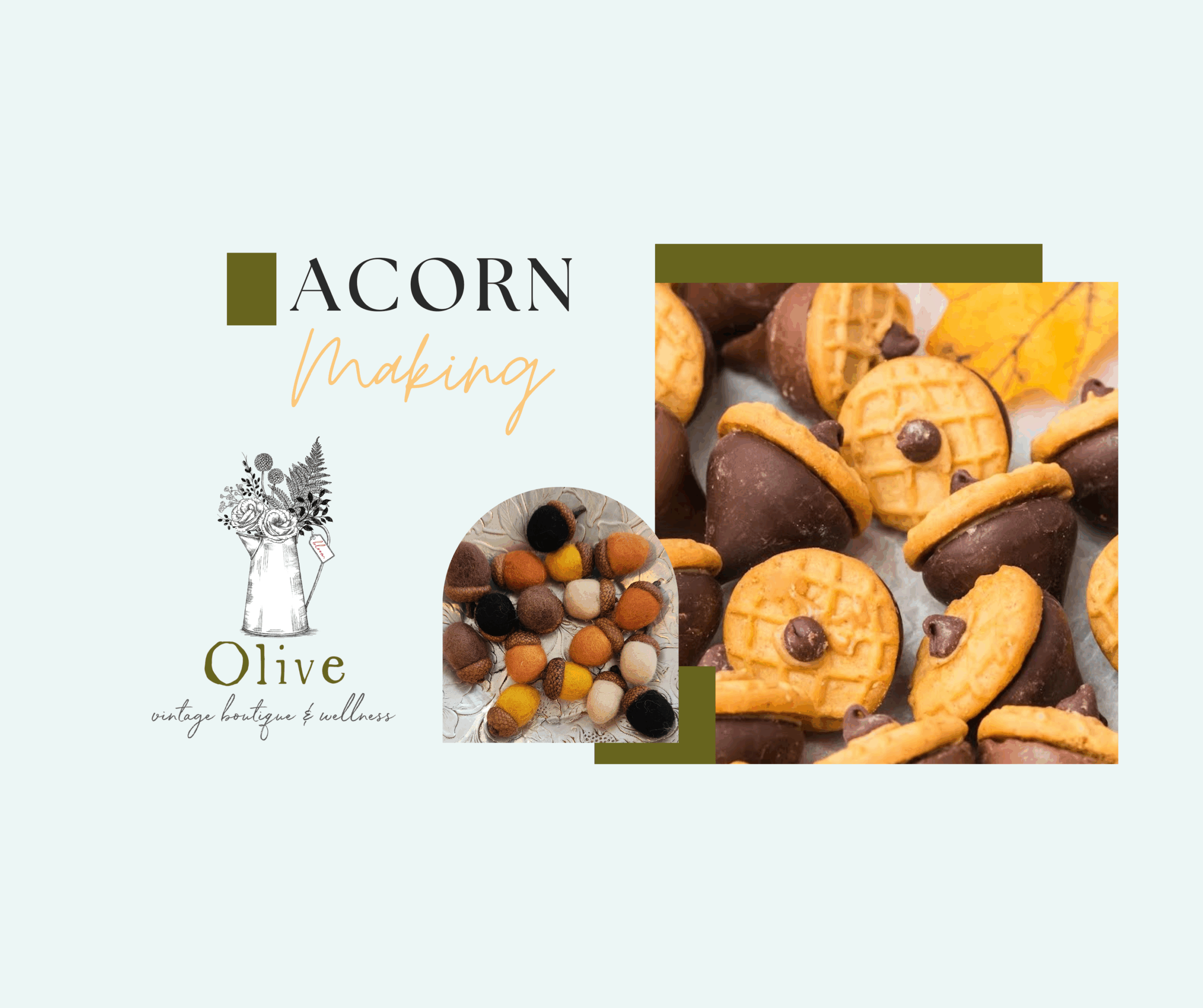 Edible & Wool Acorn Making Event